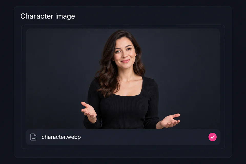 Upload a Reference Image interface in the OmniHuman 2.0 video generator
